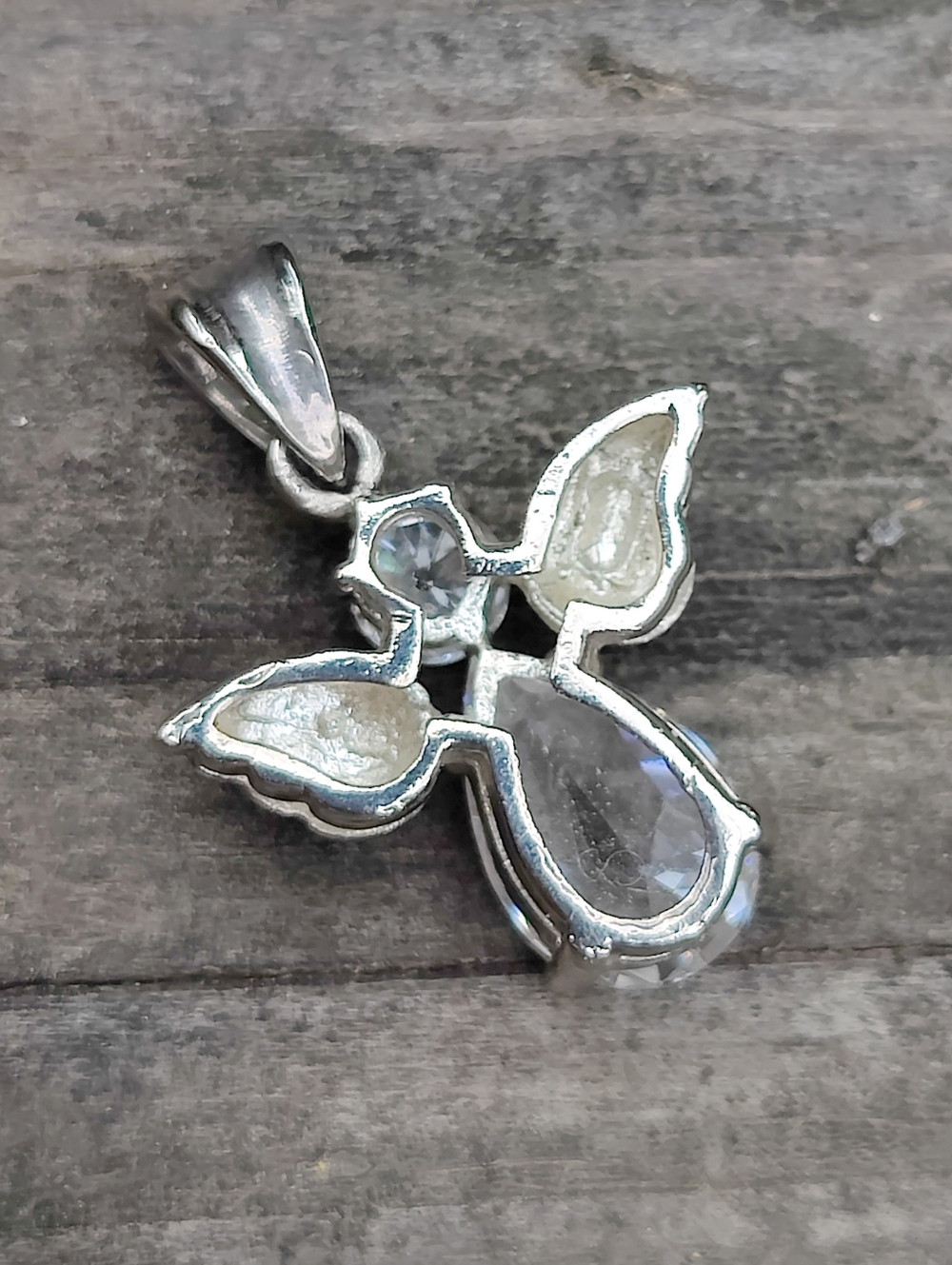 😇 Vintage Sterling Silver Angel Pendant - Picture 3 of 5